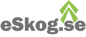 eSkog logo med grå text